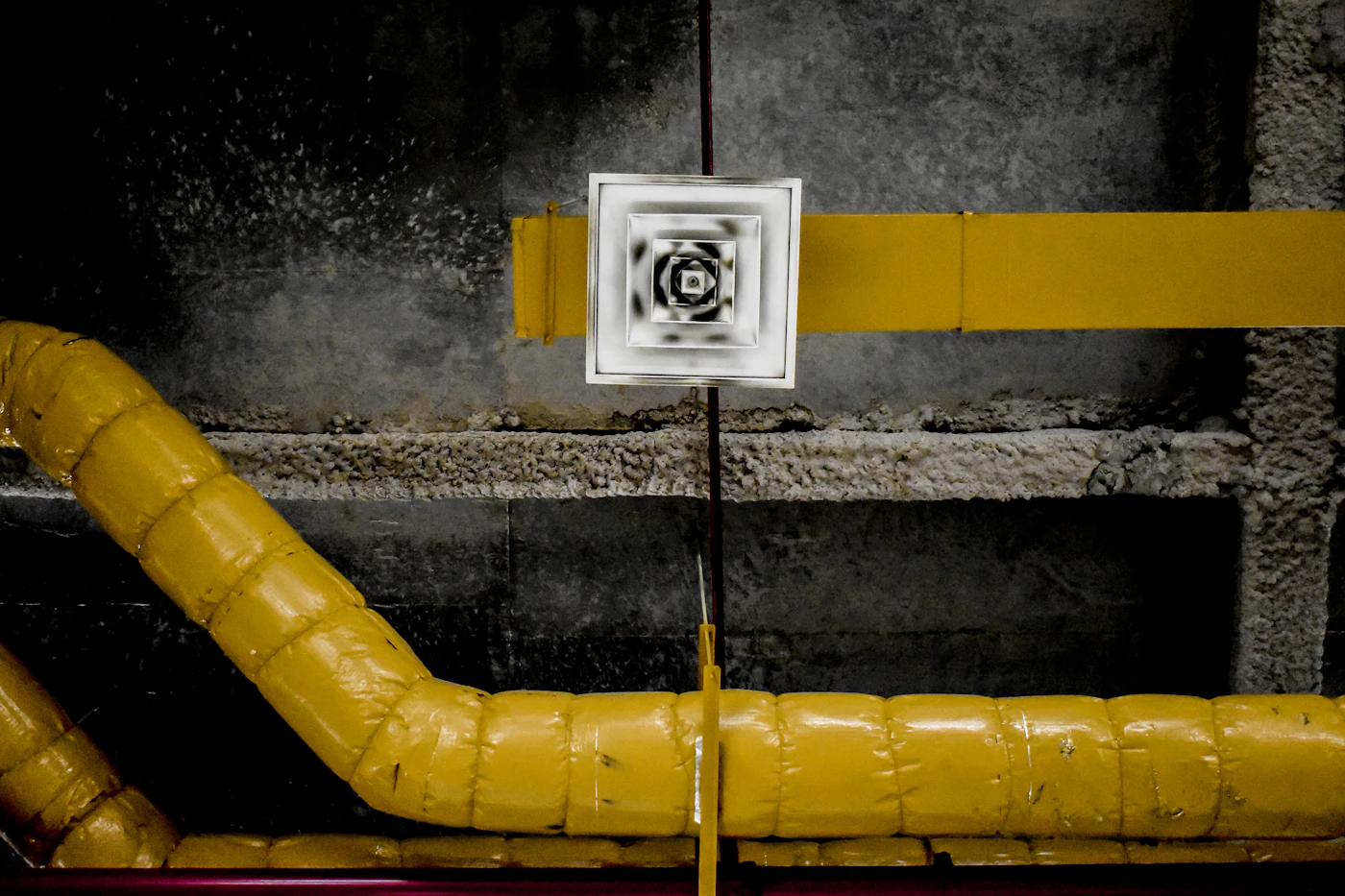 Detalle de ductos asociado a distribución y ventilación de aire